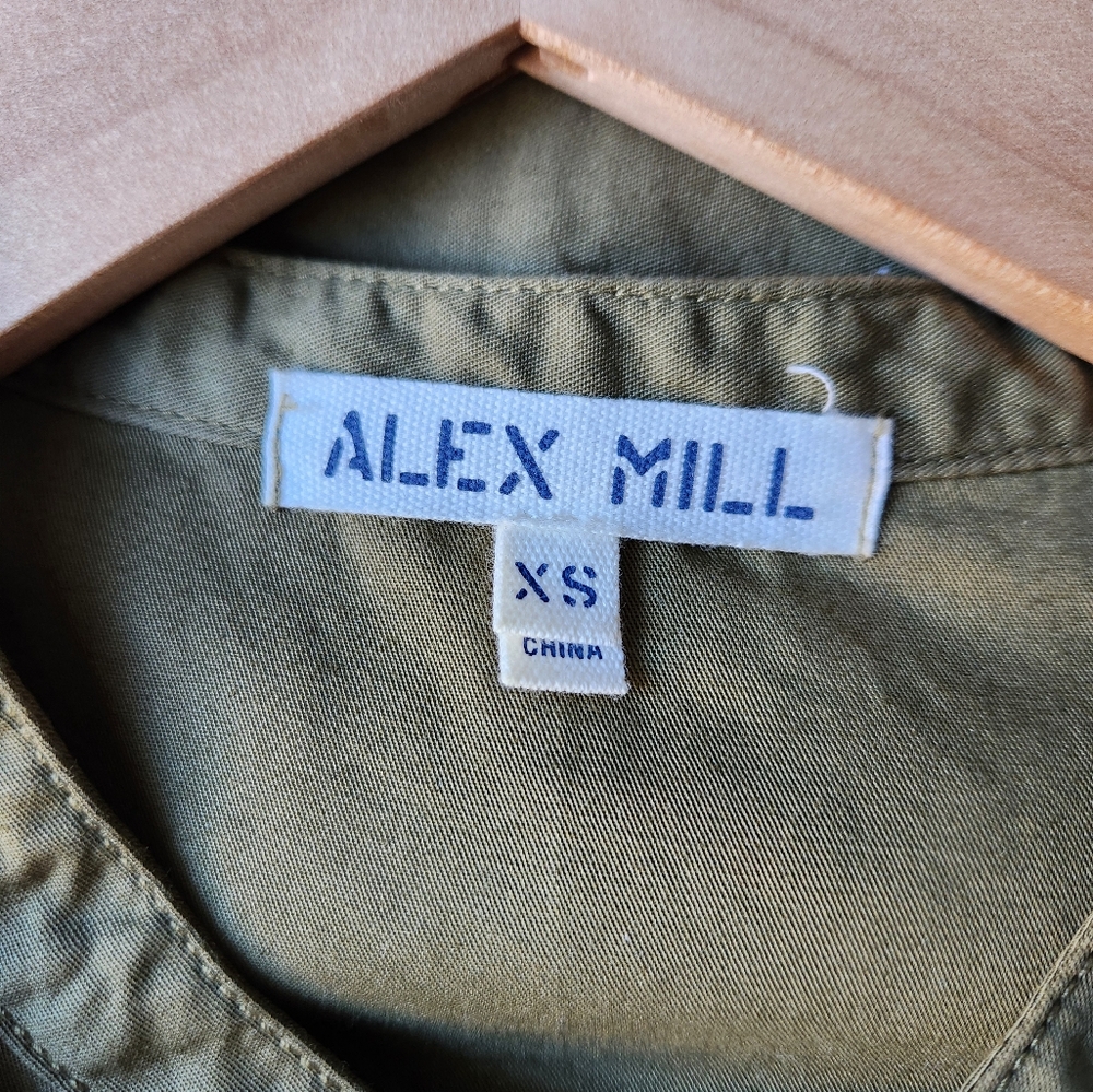 Alex Mill Olive Green Midi Dress - Picture 9 of 9